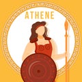 Athene orange social media post mockup