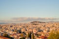 Athenes panorama, view from the acropolis, tourist place. Greece. Europe Royalty Free Stock Photo