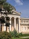 The park in front of Romanian Atheneum Royalty Free Stock Photo