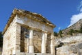 Athenian treasury, Delphi, Greece Royalty Free Stock Photo