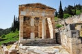 Athenian Treasury at Delphi Royalty Free Stock Photo