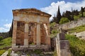 Athenian Treasury in Apollo Temple Delphi Royalty Free Stock Photo