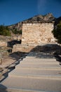 Athenian Treasury At Temple Of Apollo, Delphi Site. Greece