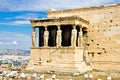 Athens Acropolis, The Erechtheum Royalty Free Stock Photo