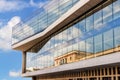 Athens, Attica, Greece. Exterior view of the new Acropolis Museum in Athens