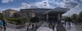 Panoramic view of the new archaeological Acropolis Museum in Athens