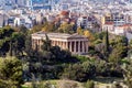Athens, Attica, Greece. The Temple of Hephaestus or Hephaisteion also Hephesteum is an ancient greek temple located at the archa