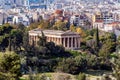 Athens, Attica, Greece. The Temple of Hephaestus or Hephaisteion also Hephesteum is an ancient greek temple located at the archa Royalty Free Stock Photo