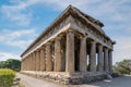 The Temple of Hephaestus or Hephaistos at the archaeological site of Agora of Athens Royalty Free Stock Photo
