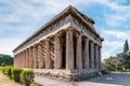 The Temple of Hephaestus or Hephaistos at the archaeological site of Agora of Athens Royalty Free Stock Photo