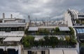 Athens, Attica - Greece - Terrace and greenhouse construction on rooftops
