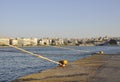 Athens, august 28th: Piraeus Harbor Landscape from Athens in Greece