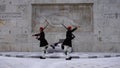 Athens changing the guard to the Greek Parliament