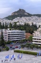 Athens city in Greece with Lycabettus Hill