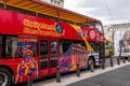 Athens City tour bus, a double-decker service to explore the city of Athens, Greece Royalty Free Stock Photo