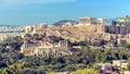 Athens cityscape, Greece. Acropolis with famous Parthenon. It is top landmark of Athens