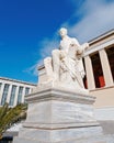 Athens downtown, Ioannis Capodistria statue, in front of the national university