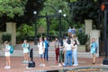 Students in front of the historic Arch at the University of Georgia