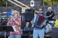 Klezmer Local 42 plays at the Jittery Joe`s Coffee Roaster in Athens, Georgia