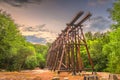 Athens, Georgia, USA abandoned train trestle Royalty Free Stock Photo