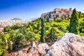 Athens, Greece, Acropolis and Erechtheion Temple Royalty Free Stock Photo