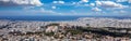 Athens, Greece. Acropolis and Parthenon temple. Ancient ruins and cityscape, panorama aerial view Royalty Free Stock Photo