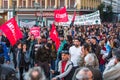 ATHENS, GREECE - Anarchist protesters near Athens University