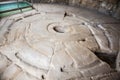 Interior of the Tower of the Winds or the Horologion of Andronikos Kyrrhestes an octagonal Pentelic Royalty Free Stock Photo