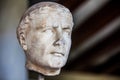 Portrait of a young man initiate to the Eleusinian Mysteries wearing a myrtle wreath Royalty Free Stock Photo