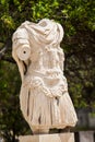 Statue of the Emperor Hadrian at the Athenian Agora Royalty Free Stock Photo