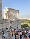 Athens, Greece - 8/3/2019 - Acropolis Hill, famous ancient landmark that includes the Parthenon in Athens Greece Royalty Free Stock Photo