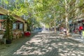 Athens Greece. Athens Greece. Dionysiou Areopagitou pedestrian street, sunny day