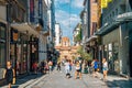 Ermou street shopping district in Athens, Greece Royalty Free Stock Photo