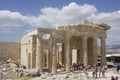 Propylaea ruins in Athens acropolys, Greece Royalty Free Stock Photo