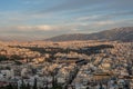 Panorama of Athens city with new Acropolis Museum from Acropolis