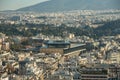 Panorama of Athens city with new Acropolis Museum from Acropolis