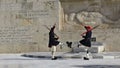 Presidential Guard soldiers parade in Athens, Greece