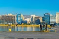 ATHENS, GREECE, DECEMBER 10, 2015: view of an abandoned pier in pireus port...IMAGE