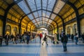 ATHENS, GREECE, DECEMBER 10, 2015: view of interior of train station in piraeus part of athens...IMAGE Royalty Free Stock Photo