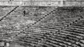 Enjoying walking on the stands of Panathenaic Stadium Royalty Free Stock Photo