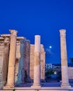 Athens Greece, Hadrians library columns Royalty Free Stock Photo