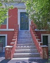 Athens Greece, house entrance in Plaka old neighborhood Royalty Free Stock Photo