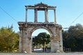ATHENS, GREECE - JANUARY 01, 2018:Adrianou Gate in Athens, Greece Royalty Free Stock Photo
