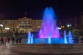 ATHENS, GREECE - JANUARY 19 2017: Night photo of Syntagma Square in Athens, Greece