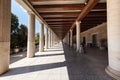 Athens, Greece - July 26, 2021: Panathenaic Stadium  or Kallimarmaro it is the only stadium in the world built entirely of marble Royalty Free Stock Photo