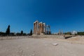 Athens, Greece - July 26, 2021: Panathenaic Stadium  or Kallimarmaro it is the only stadium in the world built entirely of marble Royalty Free Stock Photo