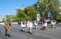 Parade changing of the guard in Athens.