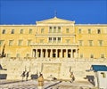 Evzones soldiers during the change of the guard. Syntagma Square