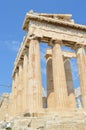 Parthenon temple in Acropolis in Athens, Greece on June 16, 2017. Royalty Free Stock Photo