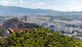 Athens, Greece. Lycabettus open air theatre and city general view Royalty Free Stock Photo